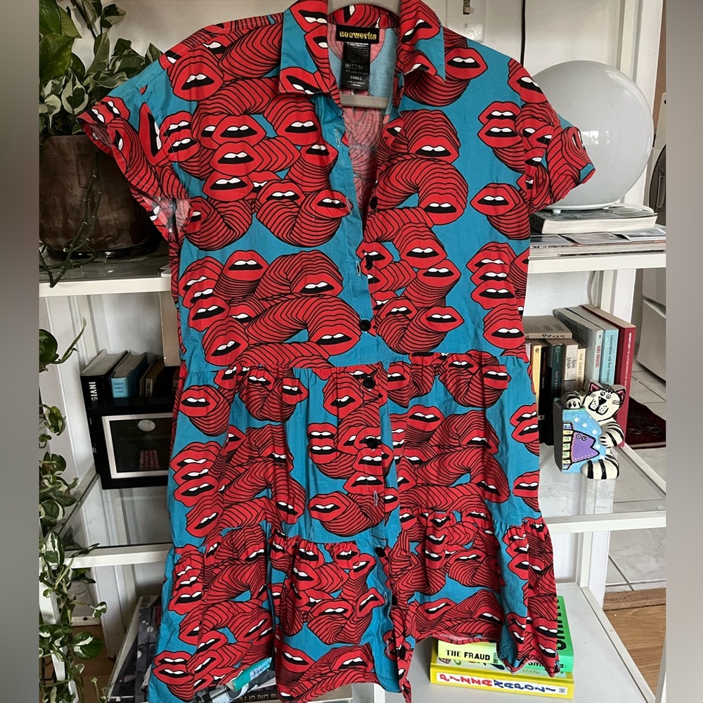 Nooworks Mouths Print Eloise Dress - Small